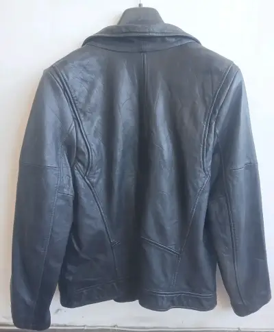 Chaqueta cuero negra Treasure & Bond - miniatura 2