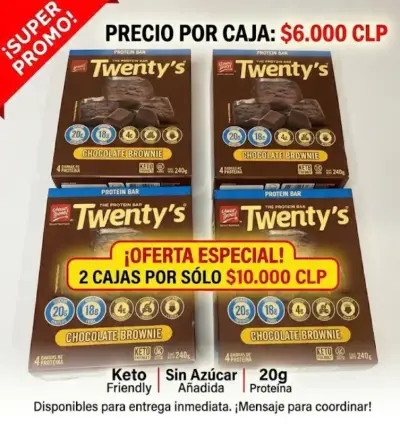 Barra de proteína Twenty's chocolate - miniatura 1