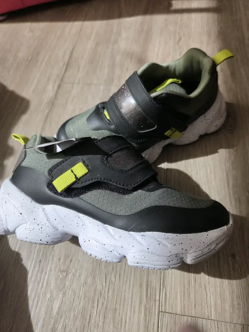 Zapatillas deportivas niño verde y negro - 3