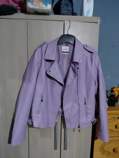 Chaqueta biker lila Sybilla - miniatura 1