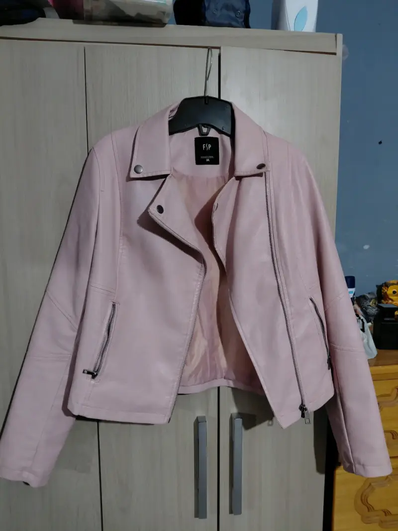 Chaqueta biker lila Sybilla - 3