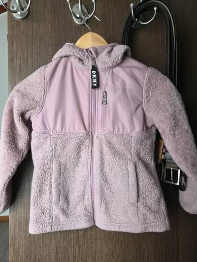 Chaqueta polar rosa DKNY - miniatura 1