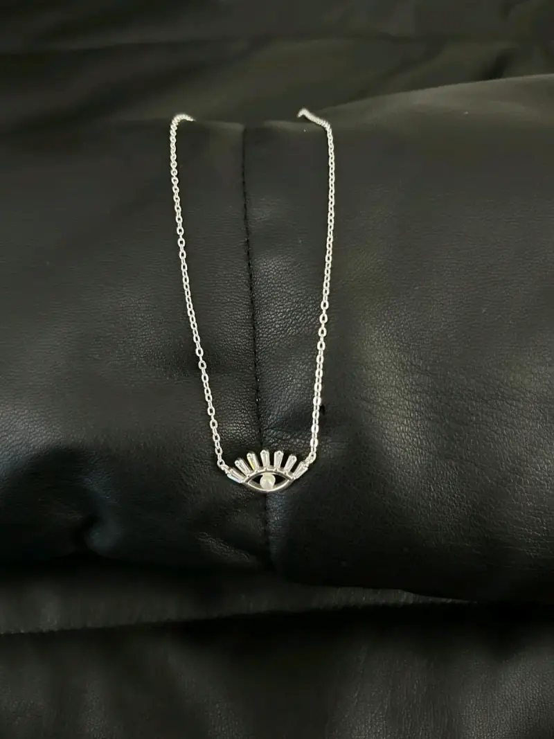 Collar de plata italiana con dijes - 2