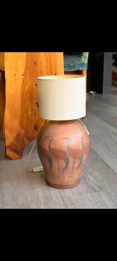 Lámpara de mesa rústica - miniatura 1