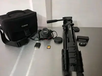 Conjunto Canon con trípode - miniatura 1
