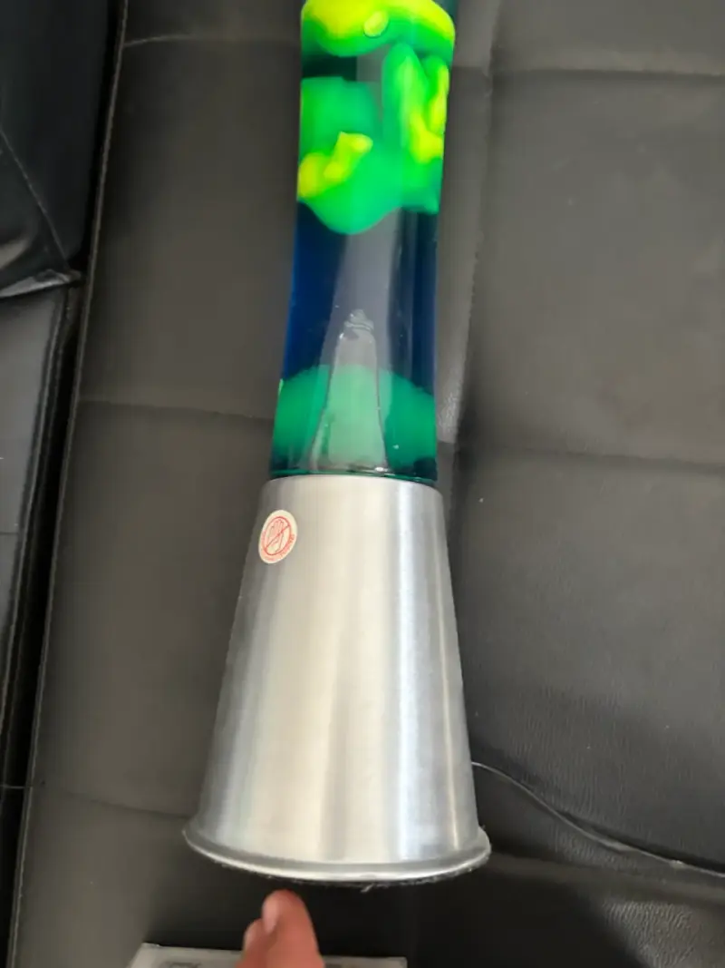 Lámpara de lava verde y azul - 2