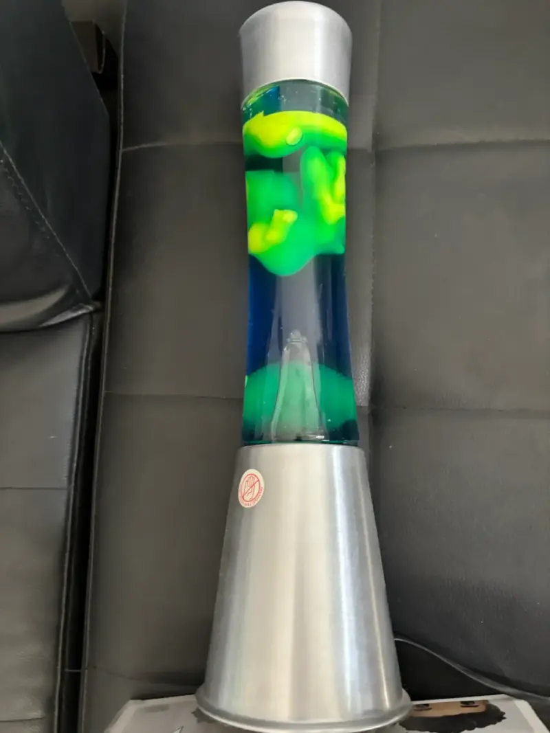 Lámpara de lava verde y azul - 3