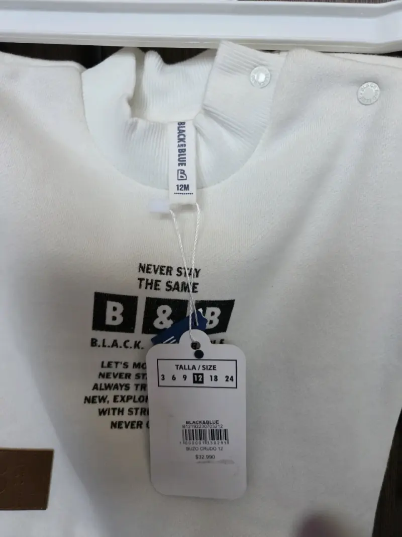 Buzo blanco para bebé 12M - 2