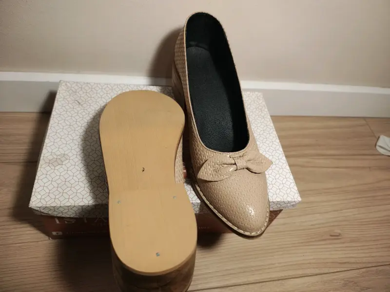Zapatos beige 100% cuero - 2