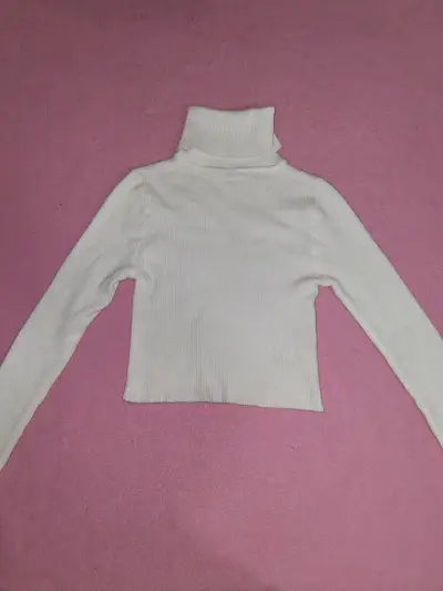 Polera burdeos con volantes - miniatura 2