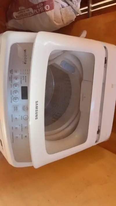 Lavadora Samsung automática blanca - miniatura 1
