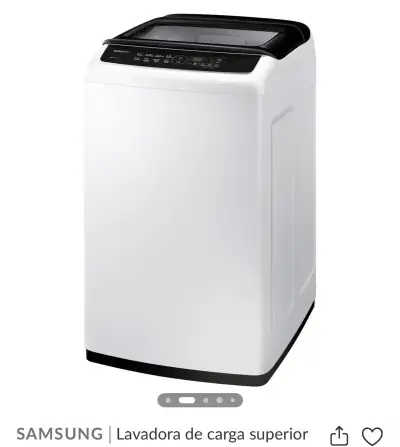 Lavadora Samsung automática blanca - miniatura 3