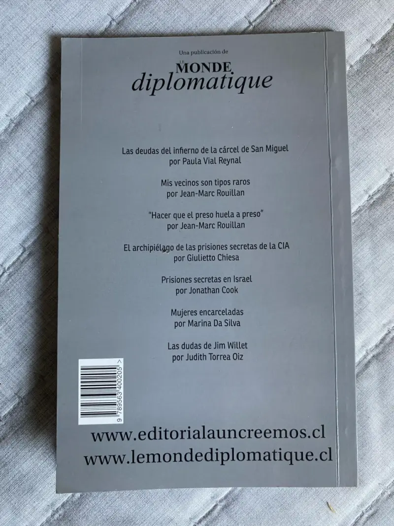 Libro Cárceles de Le Monde Diplomatique - 2
