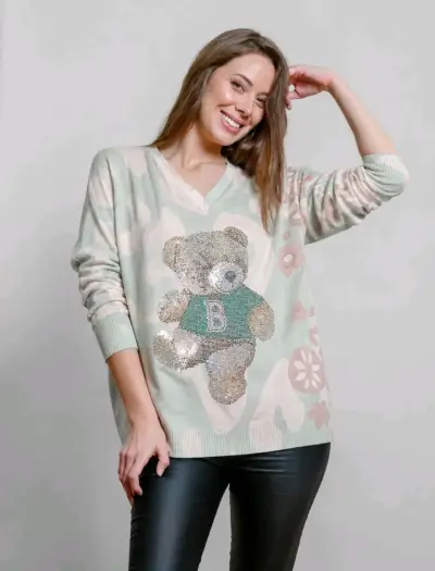 Sweater de osito brillante - miniatura 2