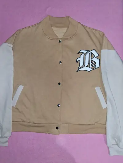 Chaqueta burdeos con cremallera - miniatura 6