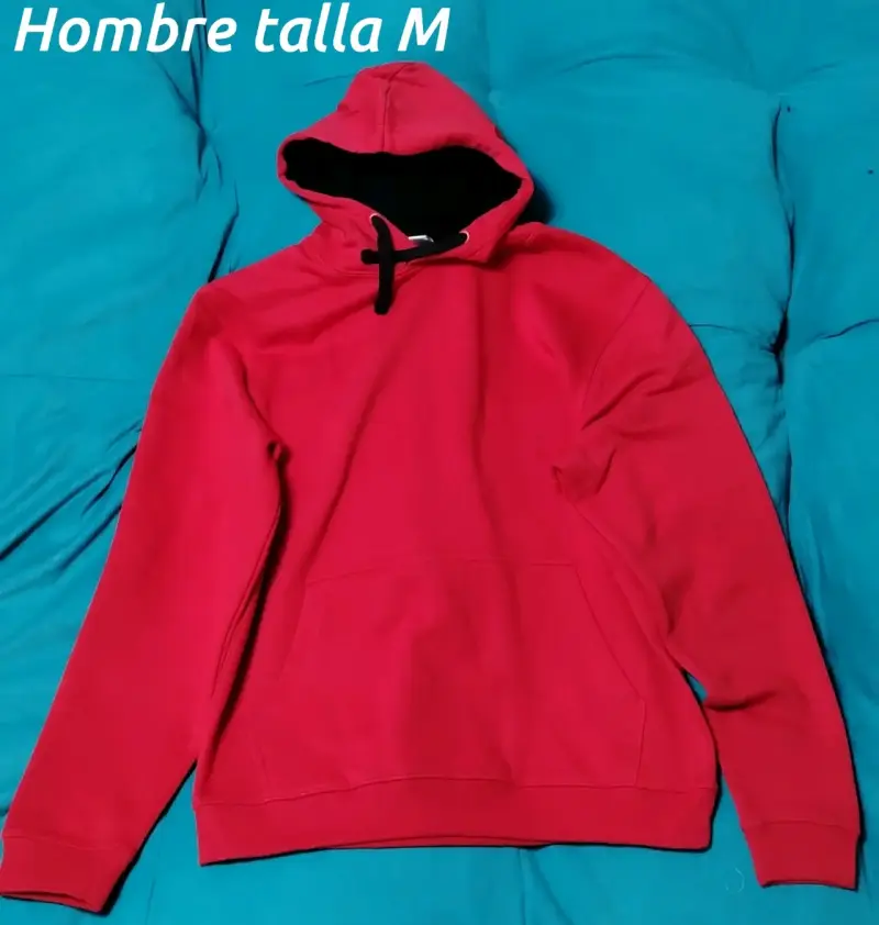Polerón hombre gris talla M - 4