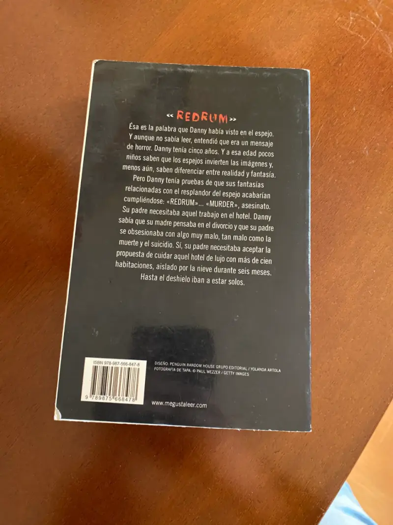 Libro El Resplandor - Stephen King - 2