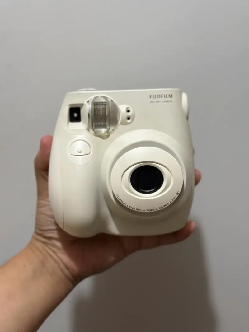 Cámara instantánea Fujifilm blanca 7s - 1