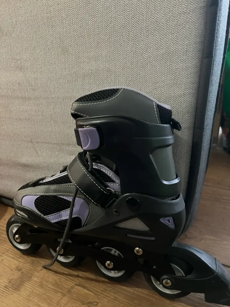 Patines en línea negros y lilas - 2