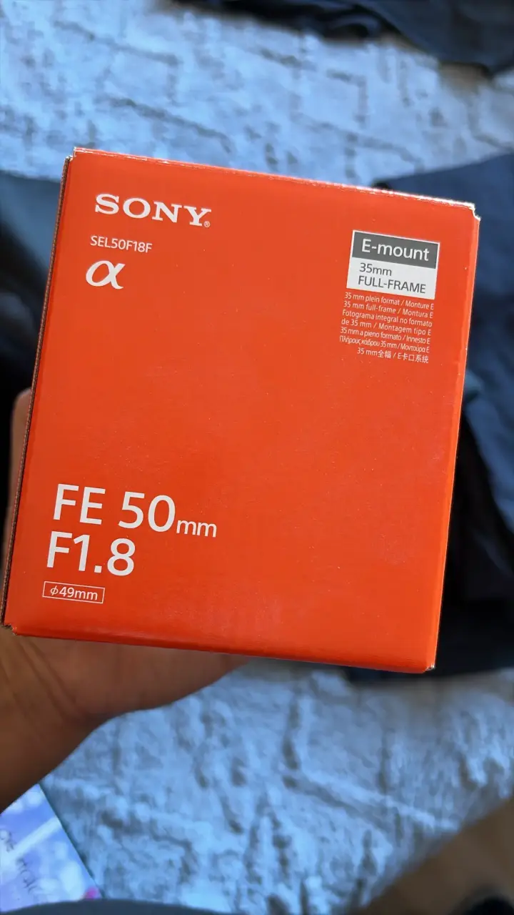 Lente Sony FE 50mm F1.8