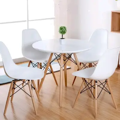 Juego de comedor blanco moderno, M+Desing. - miniatura 2