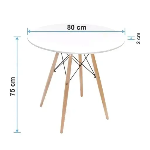 Juego de comedor blanco moderno, M+Desing. - 3