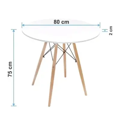 Juego de comedor blanco moderno, M+Desing. - miniatura 3