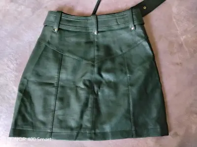 Mini  de eco cuero verde talla S - miniatura 3
