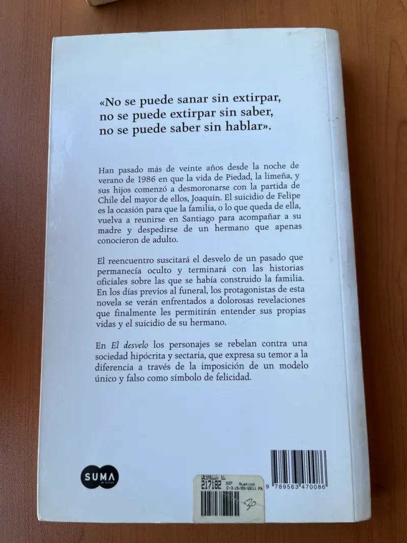 Libro El desvelo - 2