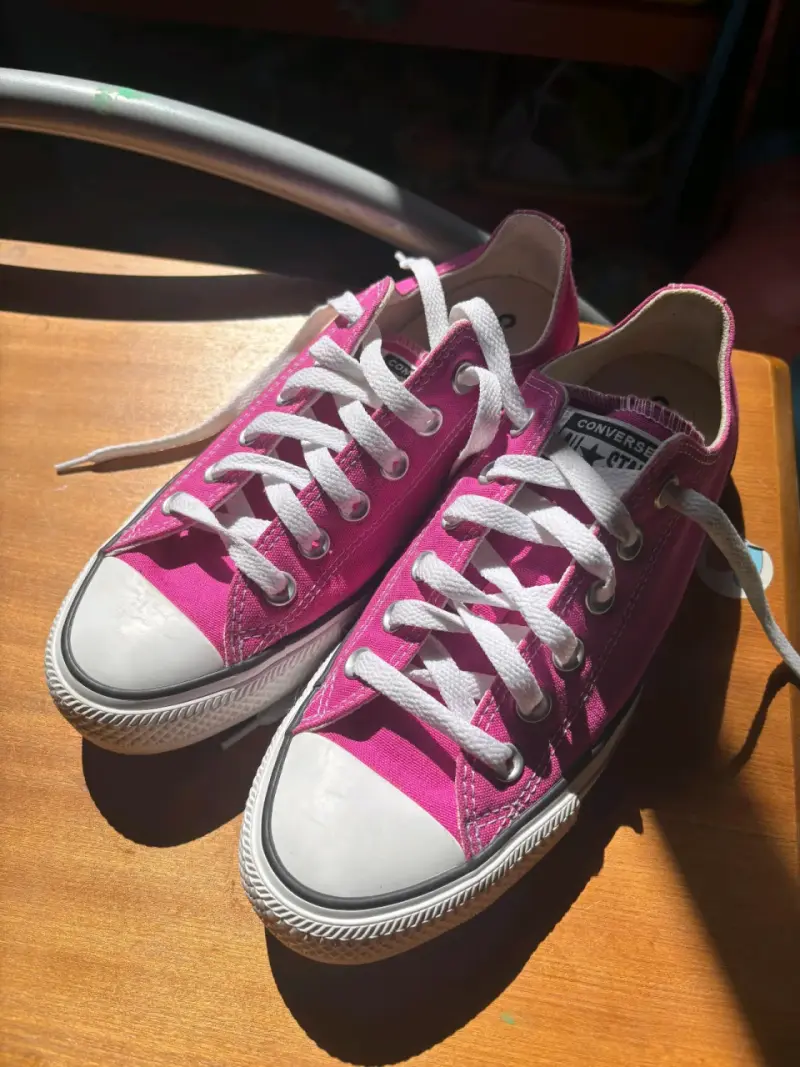 Zapatillas converses rosadas 38 - 2