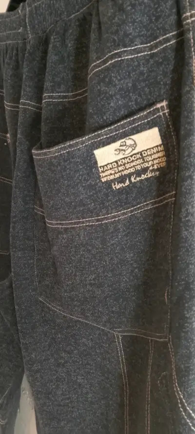 Pantalón de algodón gris oscuro - miniatura 1