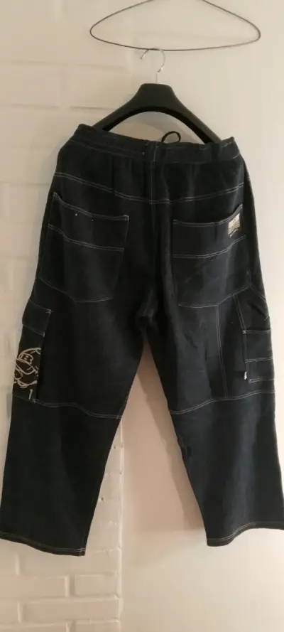 Pantalón de algodón gris oscuro - miniatura 4