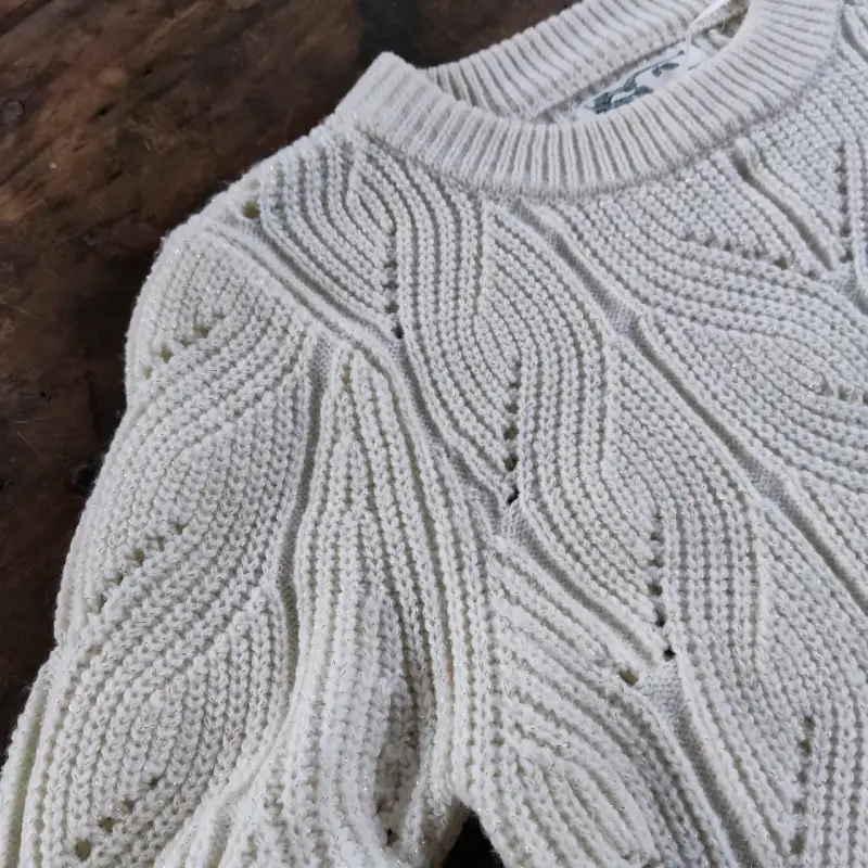 Sweater blanco tejido - 2