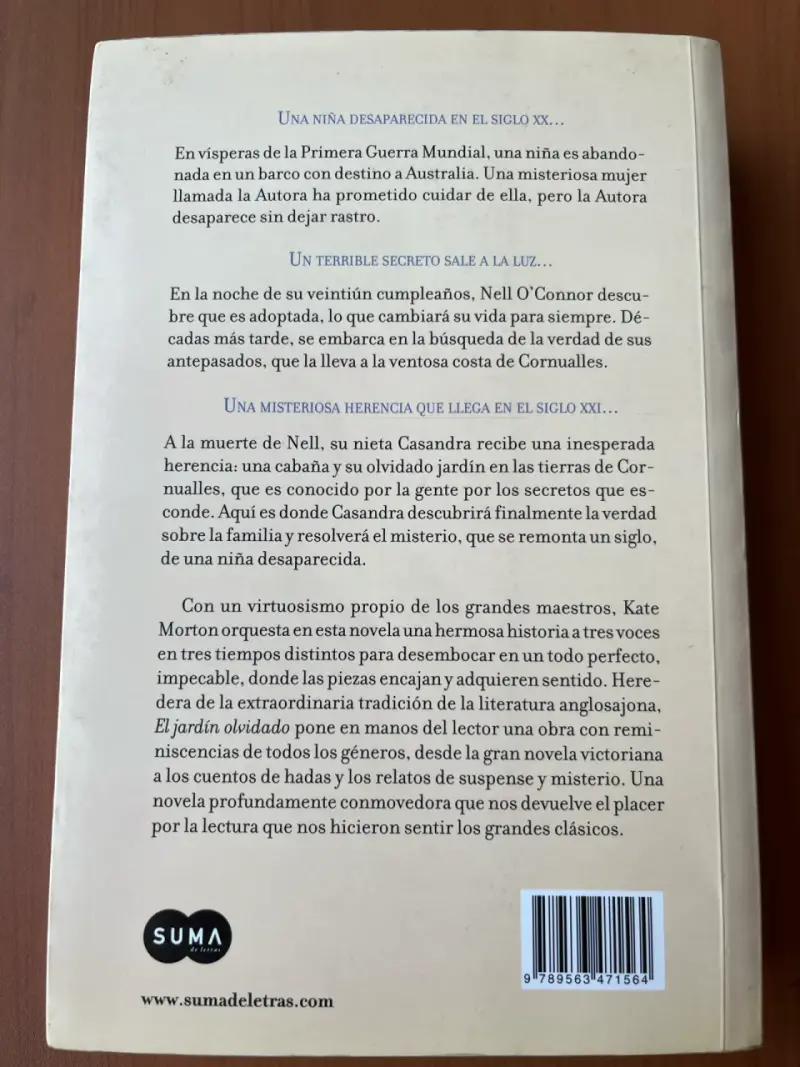 Libro 'El Jardín Olvidado' de Kate Morton - 2