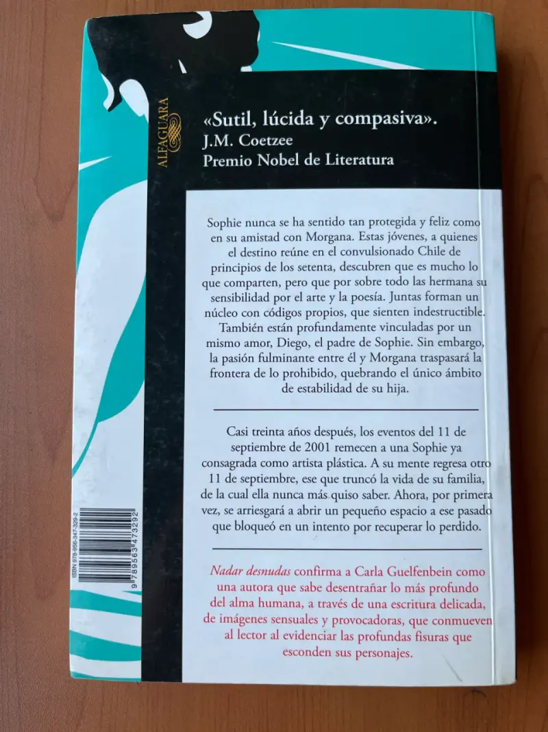 Libro 'Nadar desnudas' de Carla Guelfenbein - 2