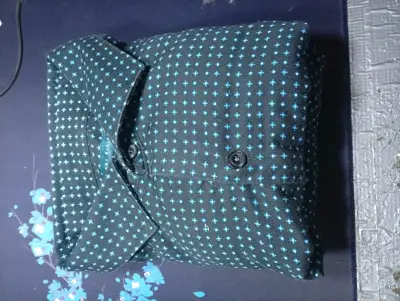 Camisa hombre estampado azul - miniatura 1