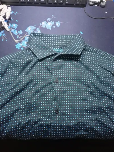 Camisa hombre estampado azul - miniatura 2
