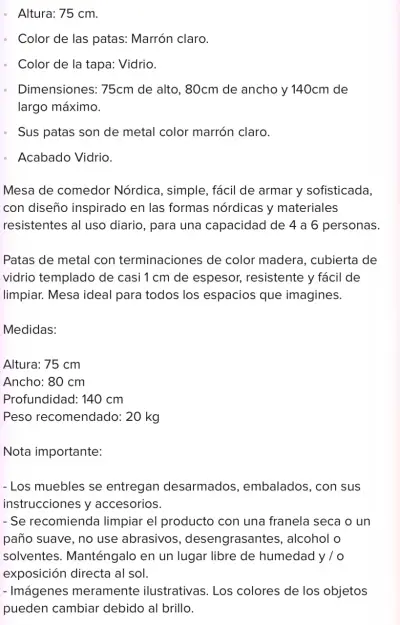 Mesa de vidrio - miniatura 4