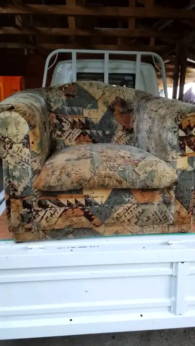 Sillón vintage estampado - miniatura 1