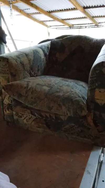 Sillón vintage estampado - miniatura 3