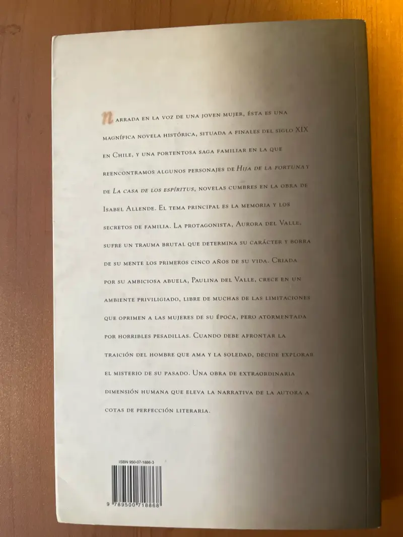 Libro 'Retrato en Sepia' de Isabel Allende - 2