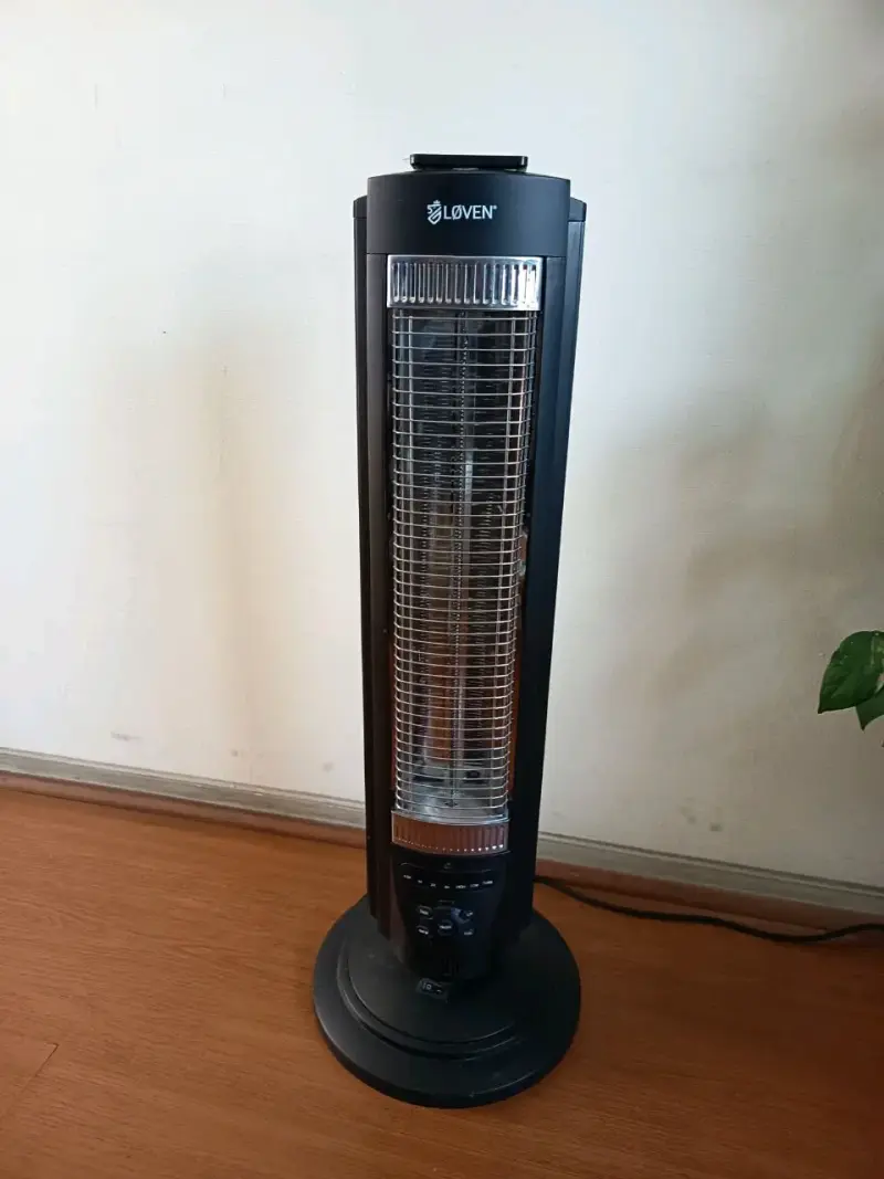 Calefactor eléctrico LØVEN negro - 2