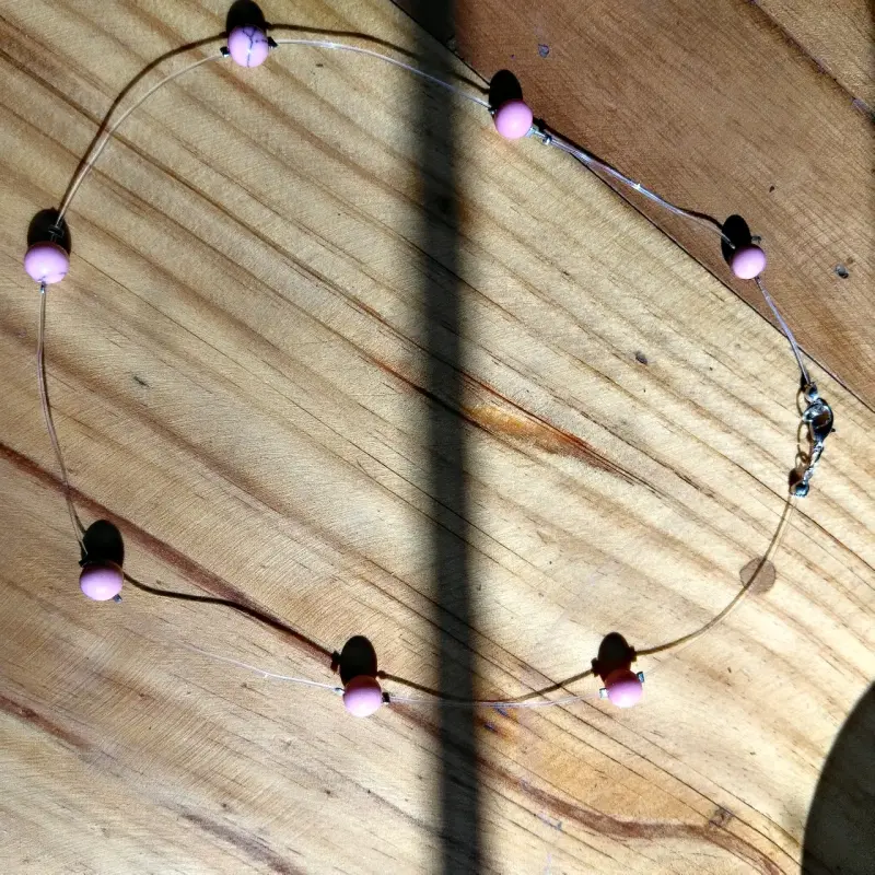 Collar de hilo con perlas - 6
