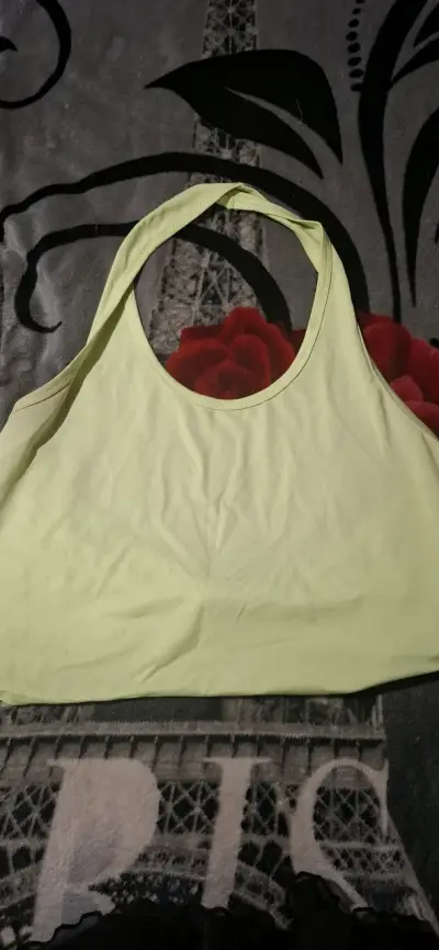 Top casual verde manzana. - miniatura 1