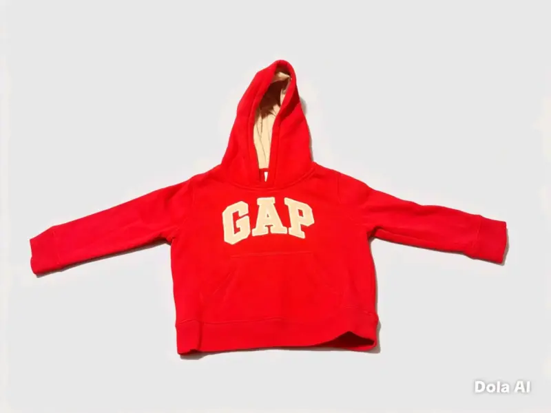 Polerón con capucha GAP rojo - 1