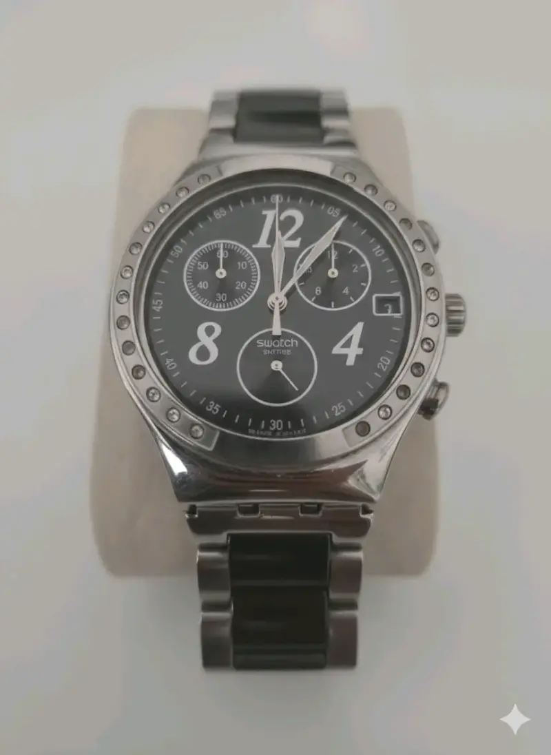 Reloj cronógrafo plateado - 2