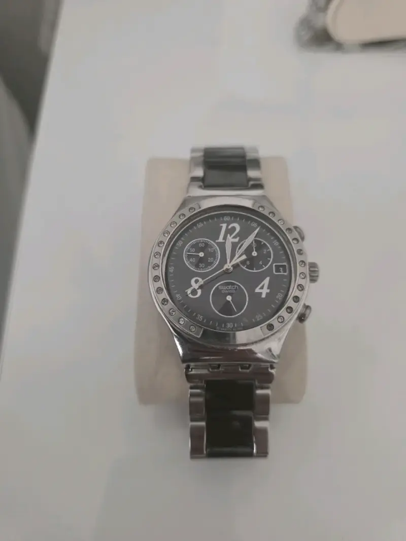 Reloj cronógrafo plateado - 5