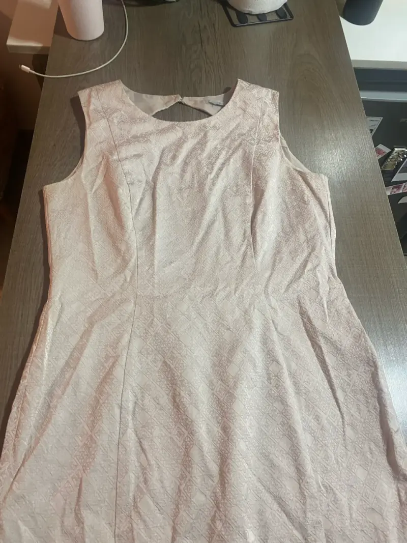 Vestido sin mangas rosa palo - 1