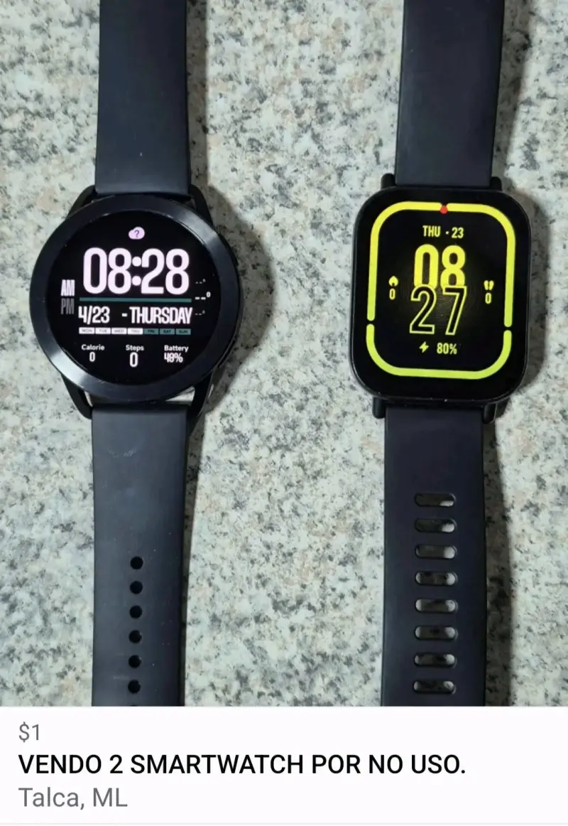 Smartwatches negros en venta