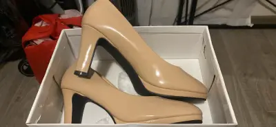 Zapatos de taco alto beige - miniatura 2